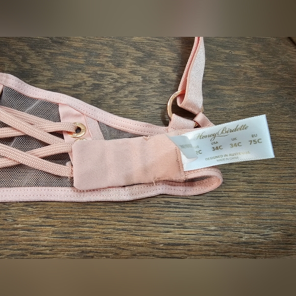 Honey Birdette Jerry Blush push up bra 34C rare sold out - Picture 4 of 7